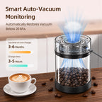 VABICA Vacuum Coffee Canister 0.95L – Side Profile, Borosilicate Glass