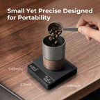 VABICA espresso scale helping home baristas track coffee weight and brew time